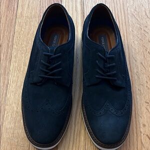 Vince Camuto Navy Brogue Oxfords